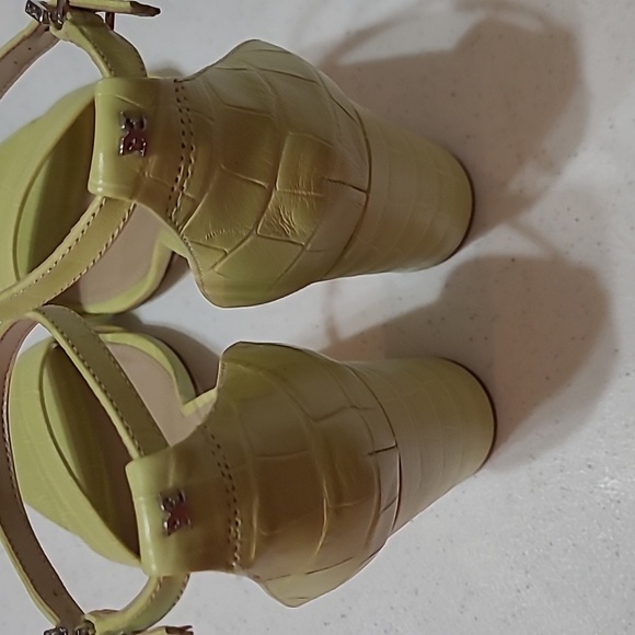 NWOB Sam Edelman Yaro (kiwi/subtle lime green) heeled sandals size 8.5 - Picture 5 of 10